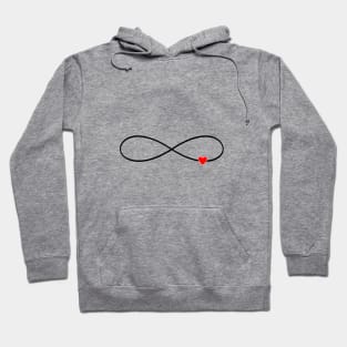 heart infinity symbol love sign gift family Hoodie